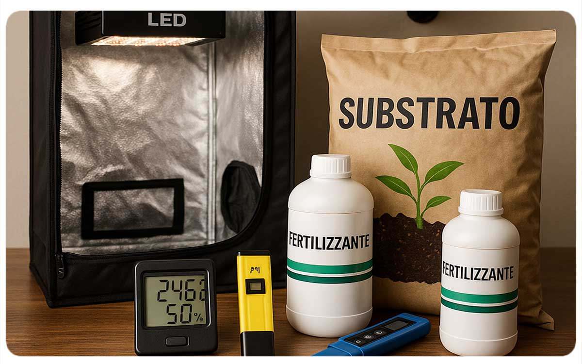 prodotti necessari per la coltivazione della cannabis
