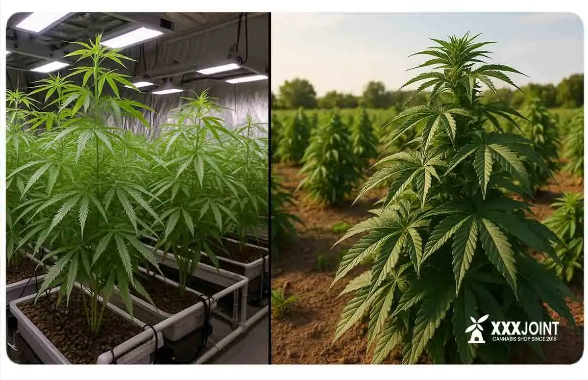 Differenze di coltivazione tra sativa e indica: gestione luce, clima e spazio