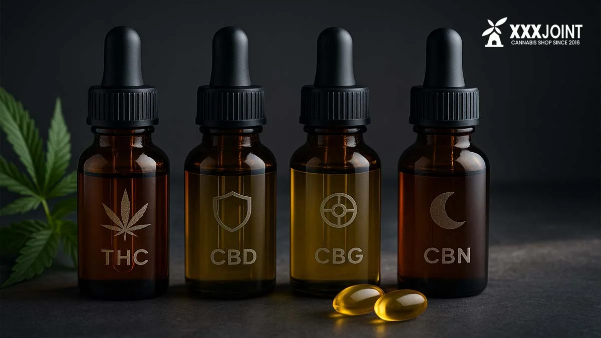 THC stimola tramite CB1; THCV, a basse dosi, lo antagonizza riducendo la fame in alcuni soggetti.
