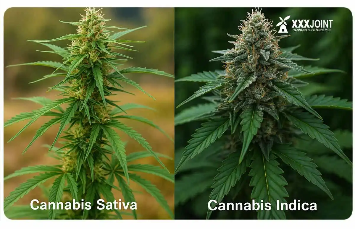 Infiorescenze a confronto tra cannabis sativa e indica: struttura ariosa vs compatta