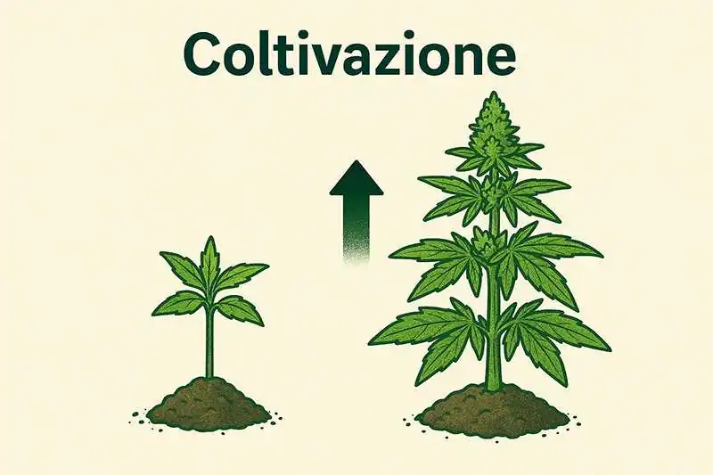 Infografica coltivazione cannabis