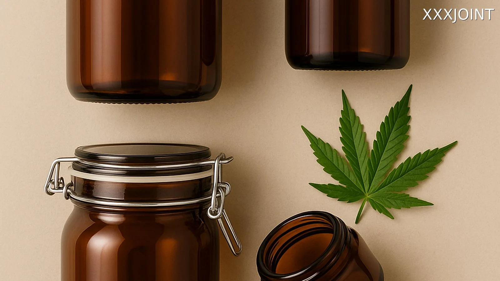 Conservazione a lungo termine: proteggere cannabis da luce, ossigeno, calore e umidità con barattoli in vetro scuro