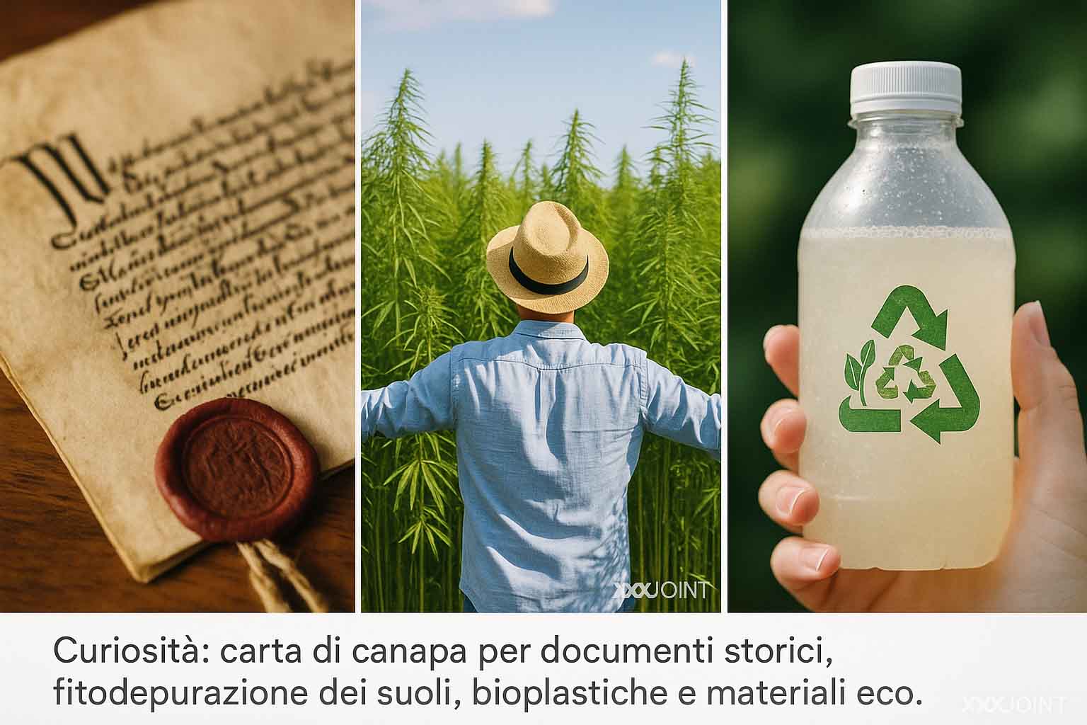 Curiosità sulla Cannabis Sativa: carta di canapa, fitodepurazione, bioplastiche