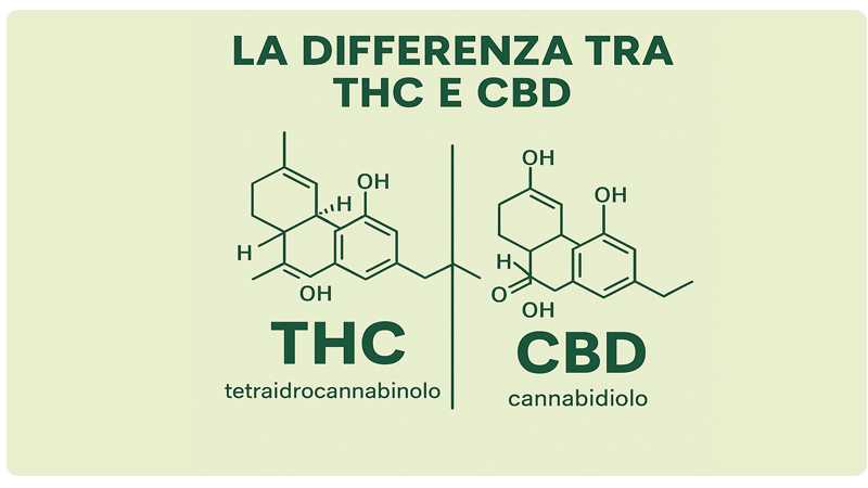 differenza THC e CBD
