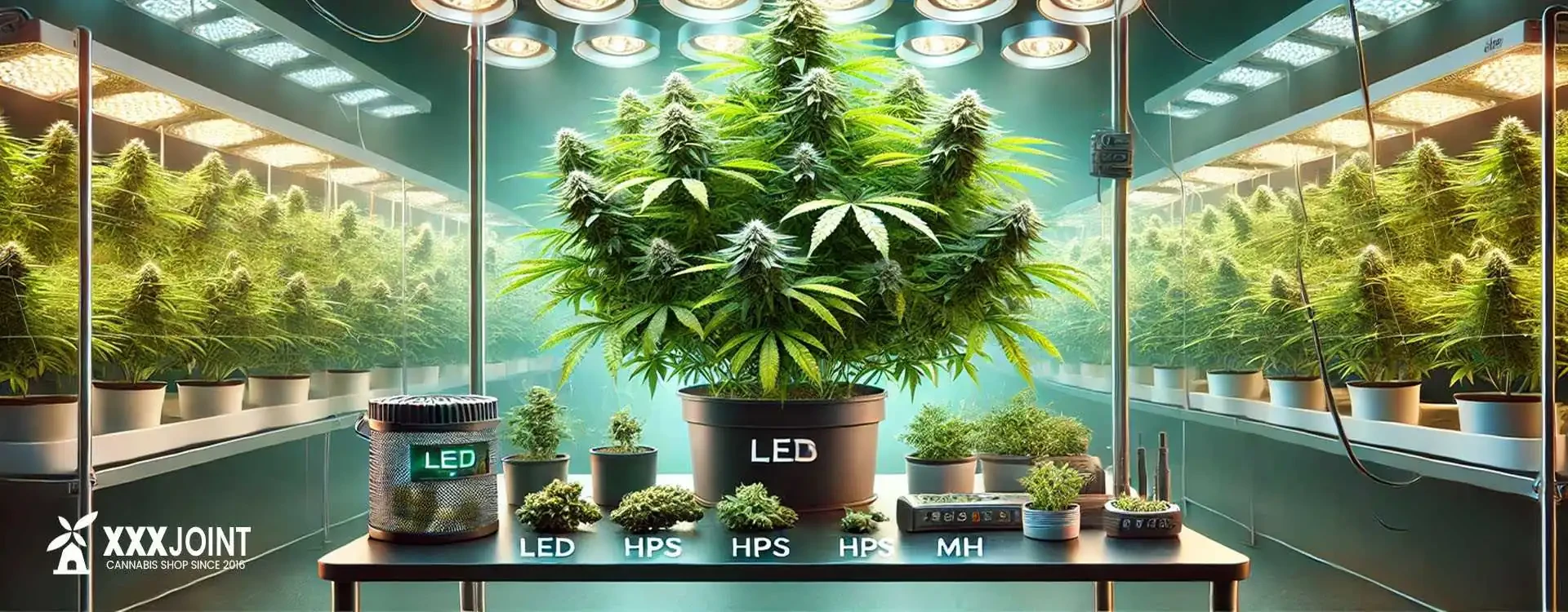 tipi di luci e illuminazione per la coltivazione della cannabis o marijuana