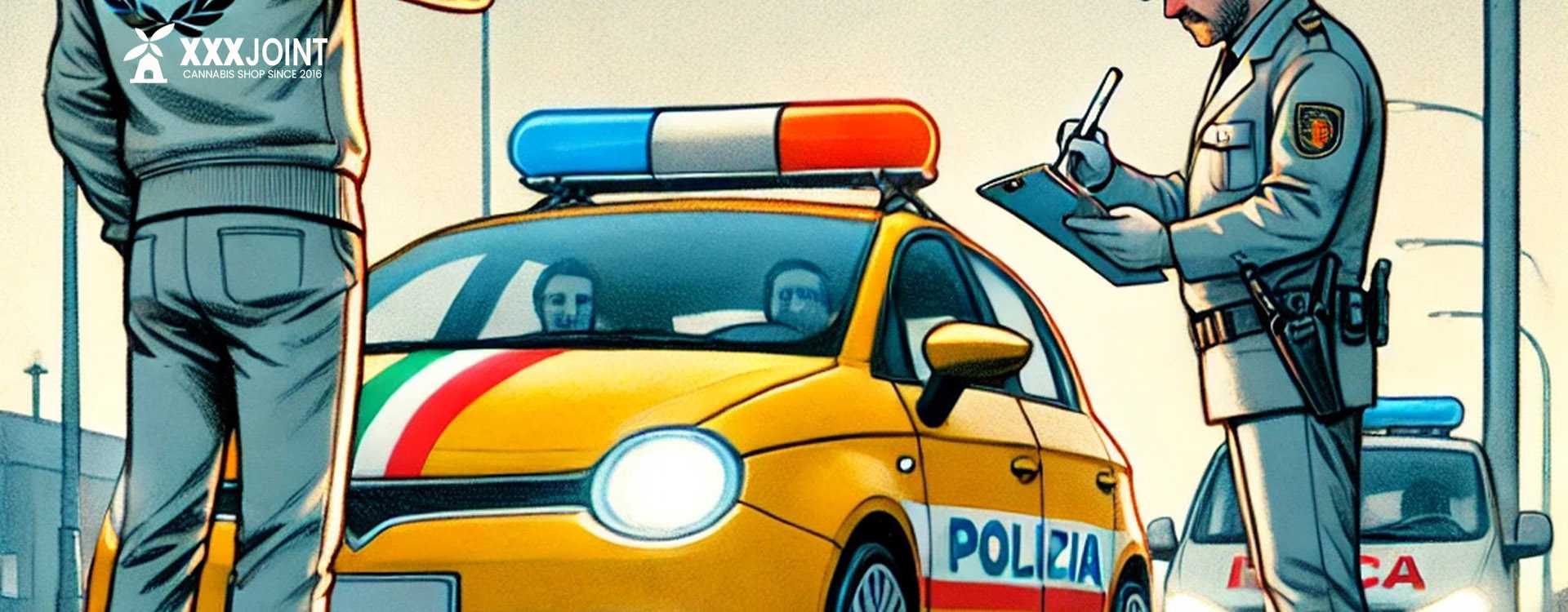 automobilista in attesa del respondo del test antidroga