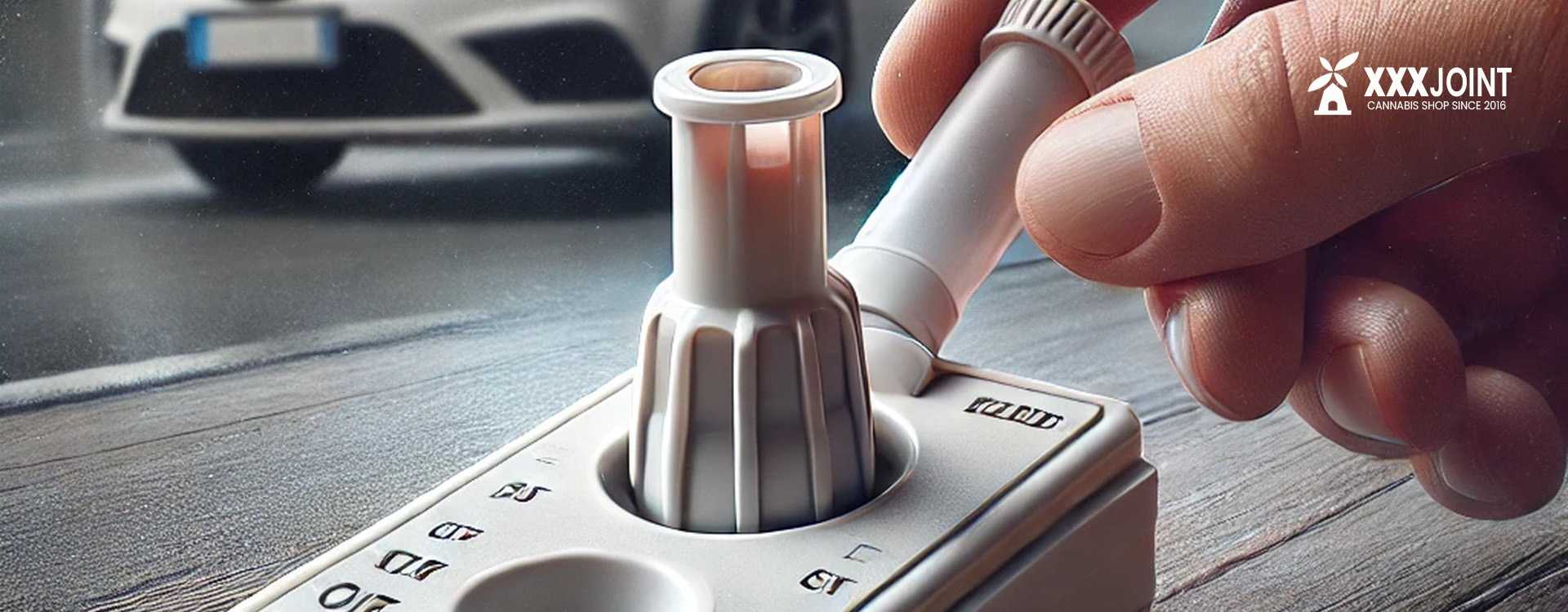 immagine del test antidroga in uso alla polizia