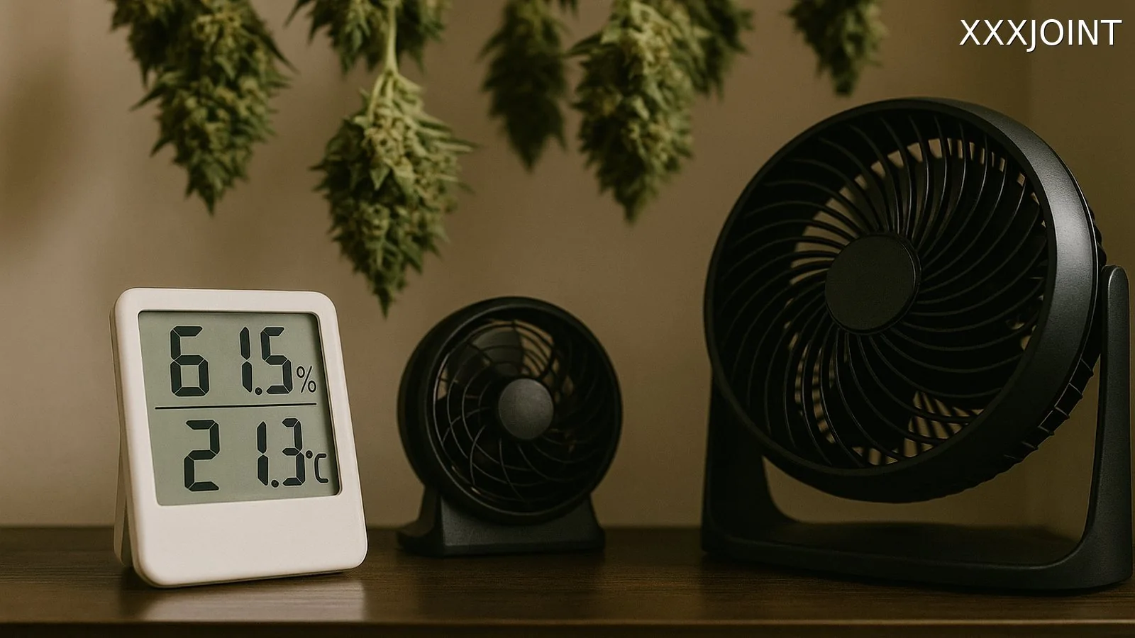 Parametri ambientali ideali: temperatura, umidità, buio e ricambio d’aria per l’essiccazione della cannabis