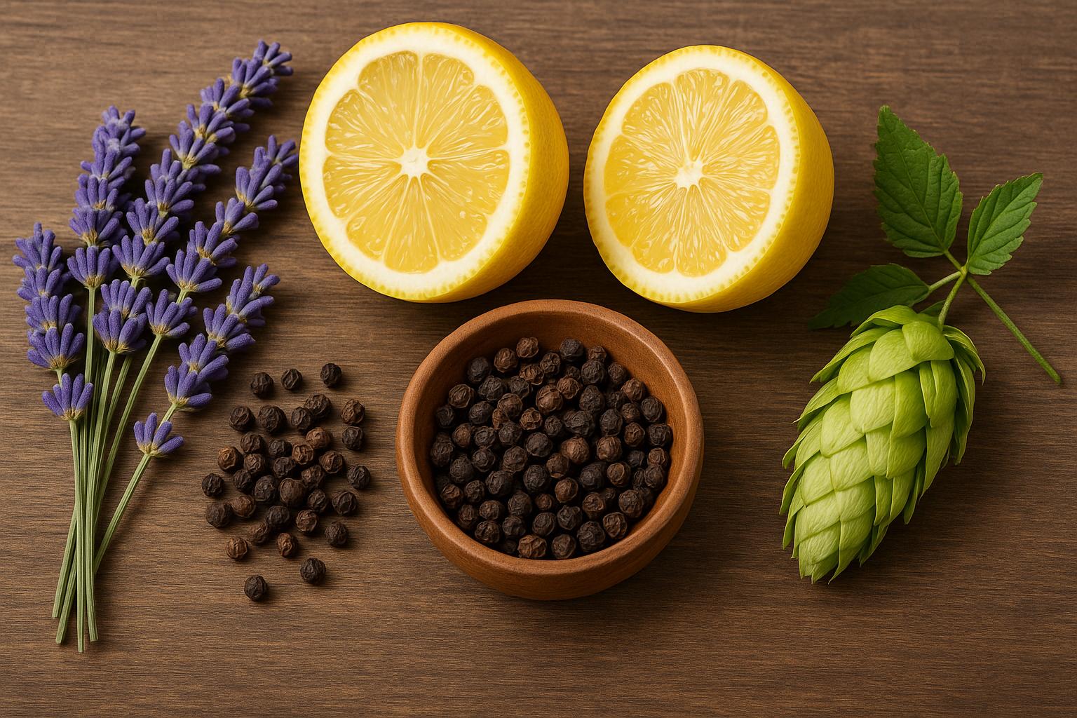 Terpeni utili per emicrania: linalolo, limonene, β-cariofillene, mircene con possibili sinergie