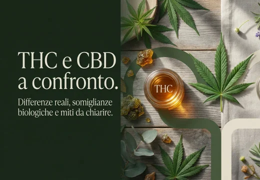 THC e CBD: differenze, punti in comune e idee da chiarire